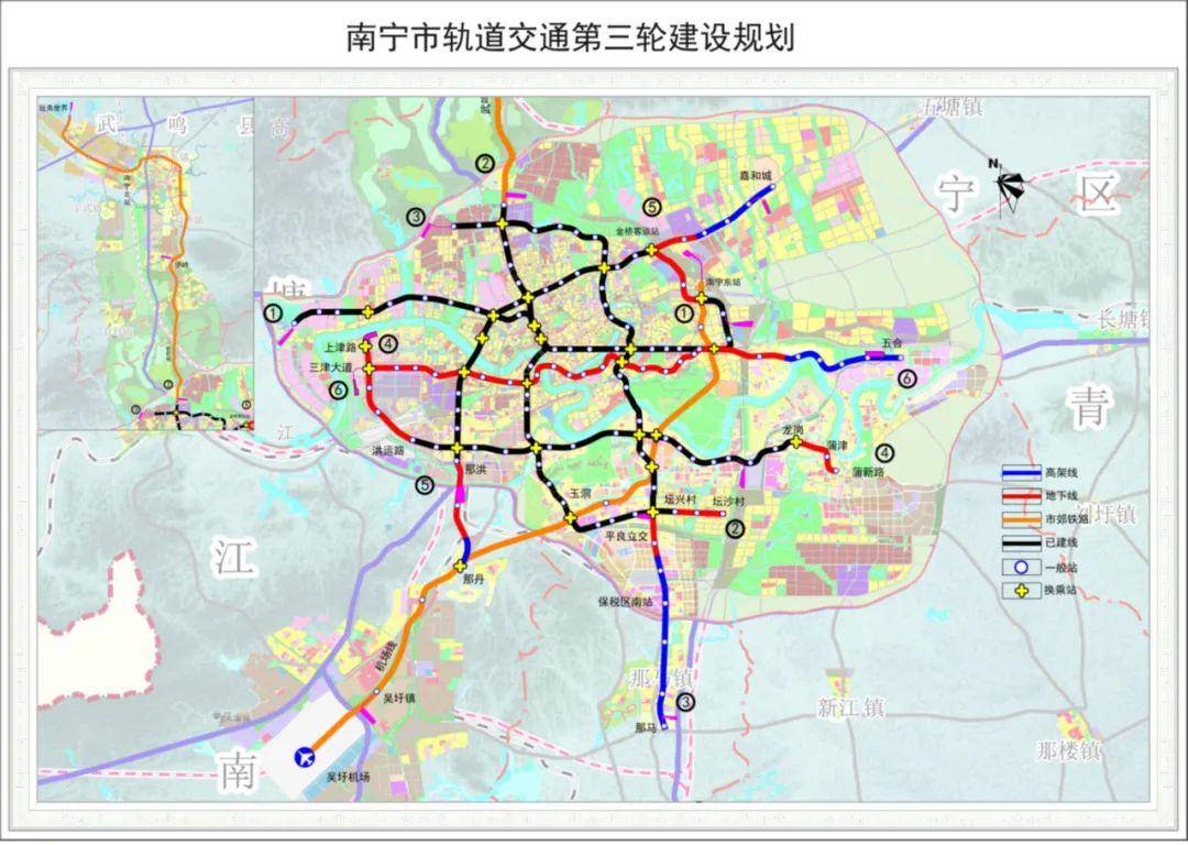 10条新地铁线路经过你家吗?南宁轨道交通最新规划来了