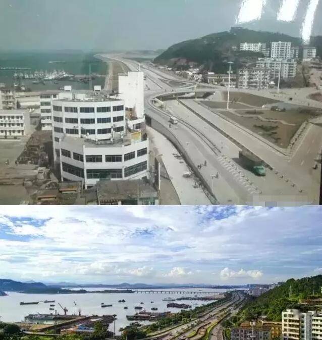 一组新,旧照片对比,让人忍不住感慨,腾飞防城港,这变化真是太惊人啦!