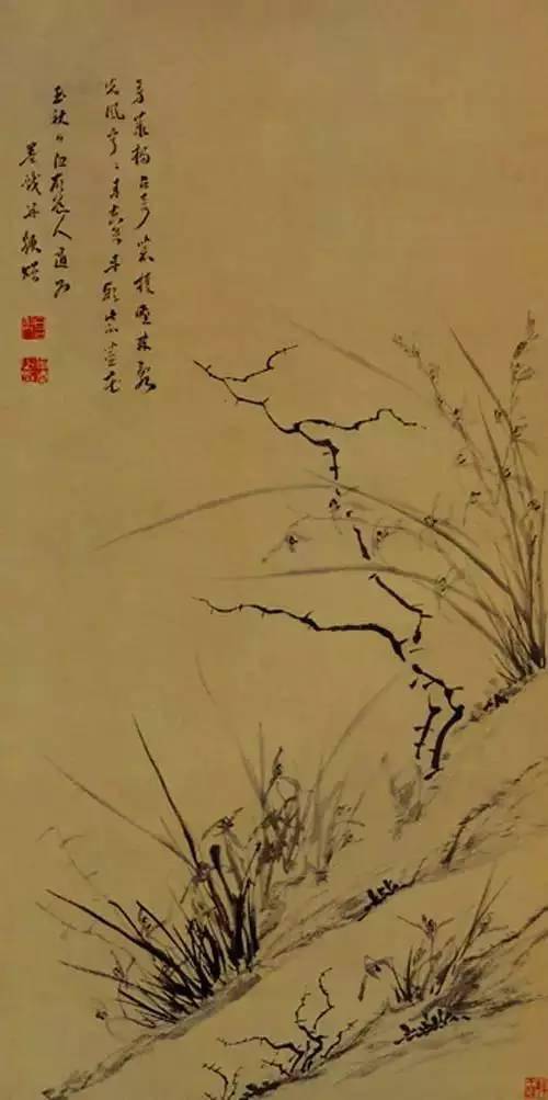 100幅历代名家兰花图,值得一看再看_徐渭