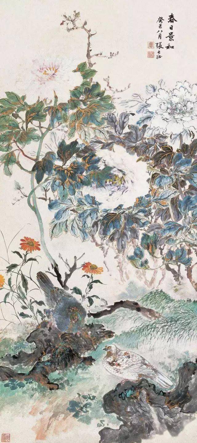 近现代名家张大壮花鸟画作品欣赏(附常用印鉴)