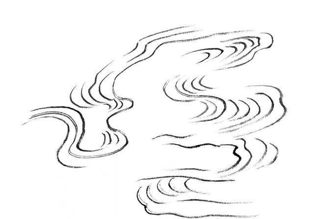 云和江水怎么画分步骤图解示范教你适合0基础学习收藏临摹