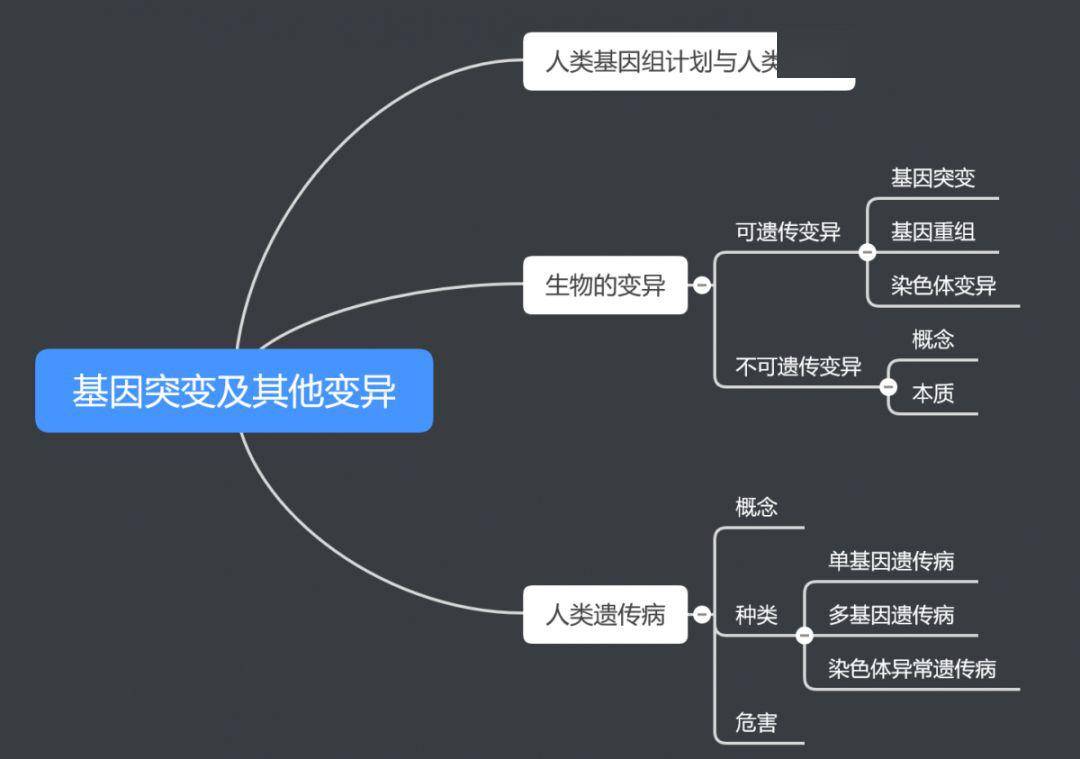 高中生物思维导图来袭!你的复习好助手!