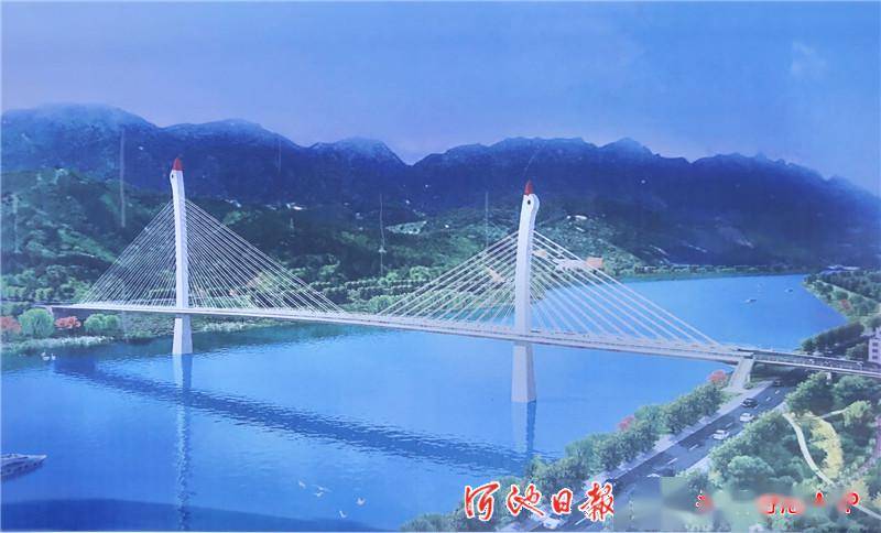 天峨县城四桥进入下塔柱施工阶段,建成后将成为广西性