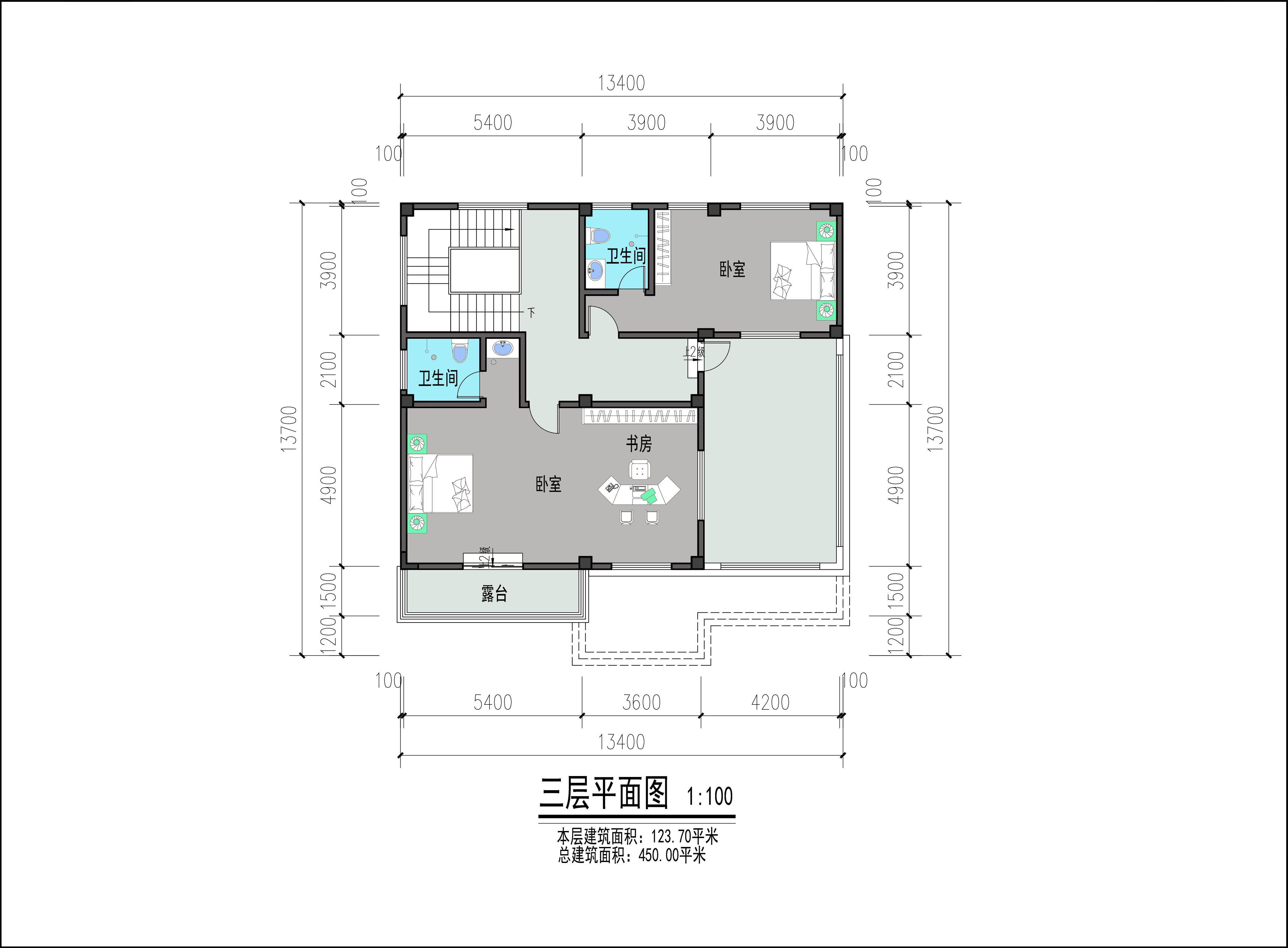 今天的别墅就分享到这里了,关注本                    图纸,自建房