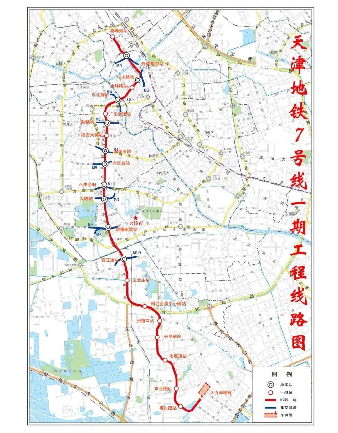 天津7条地铁线路最新进展!最快今年运营!