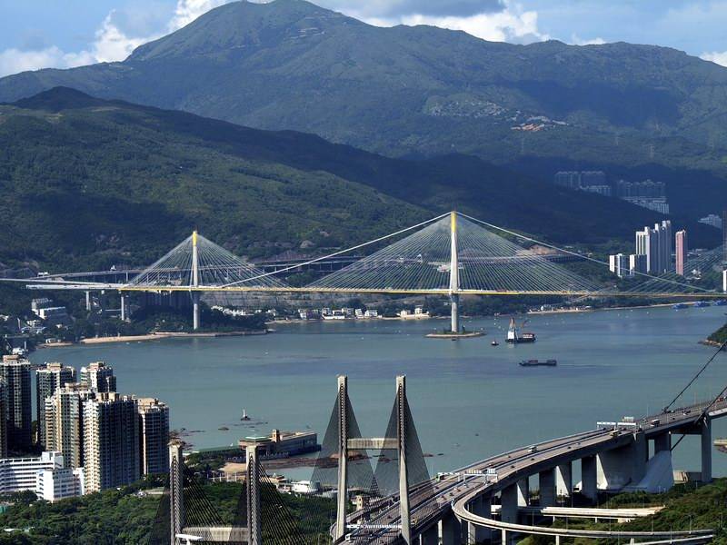 创造全球之最的香港汀九桥_大桥