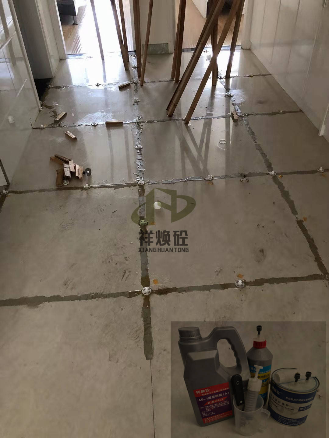 原创地面墙面瓷砖空鼓起翘|正祥科技瓷砖空鼓低压注浆技术