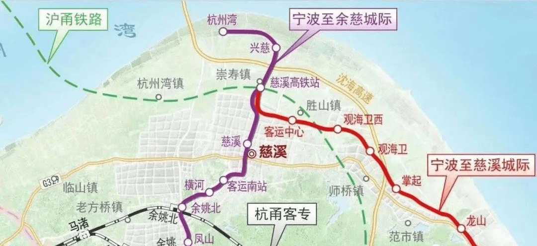 获批3条城际轻轨线路,宁波-杭州湾新区,宁波-慈溪,慈溪-余姚,预估算