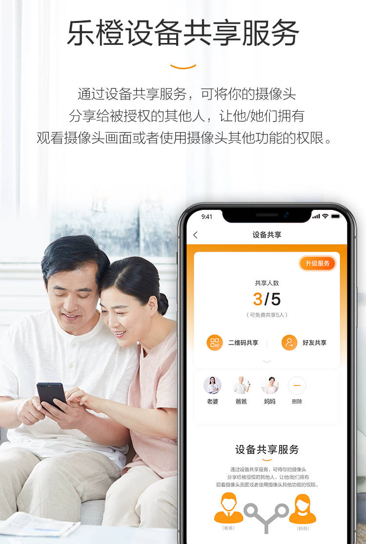 乐橙设备共享服务一起分享生活点滴