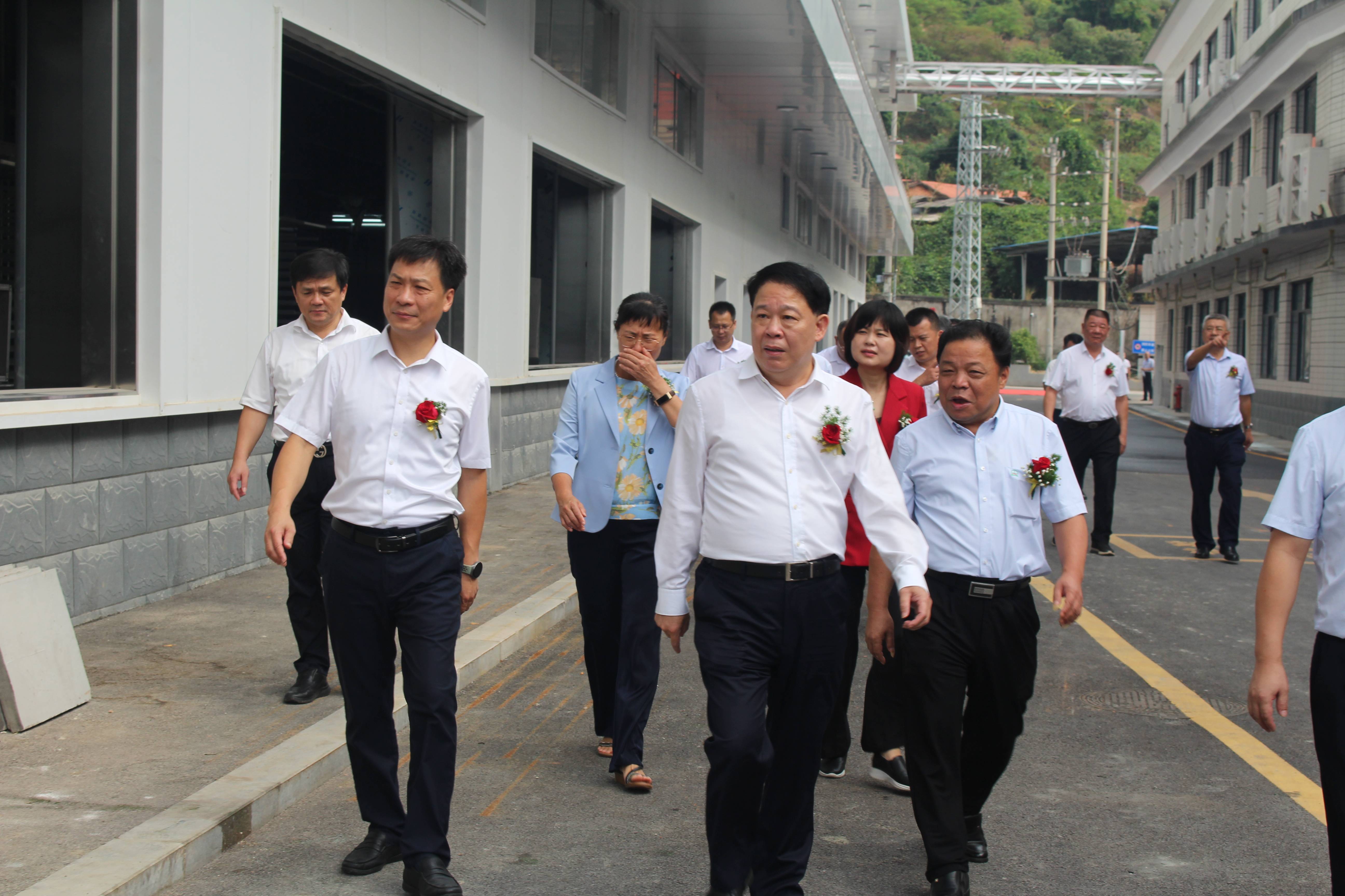 漳州市政协党组书记吴文团,漳州市政协副主席何伟燕,中共华安县委书记