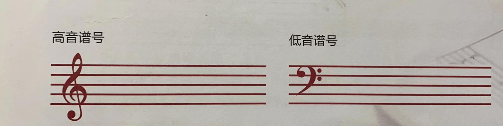 这两个符号是高音谱号和低音谱号,如果你看过钢琴的谱子,会发现这两个