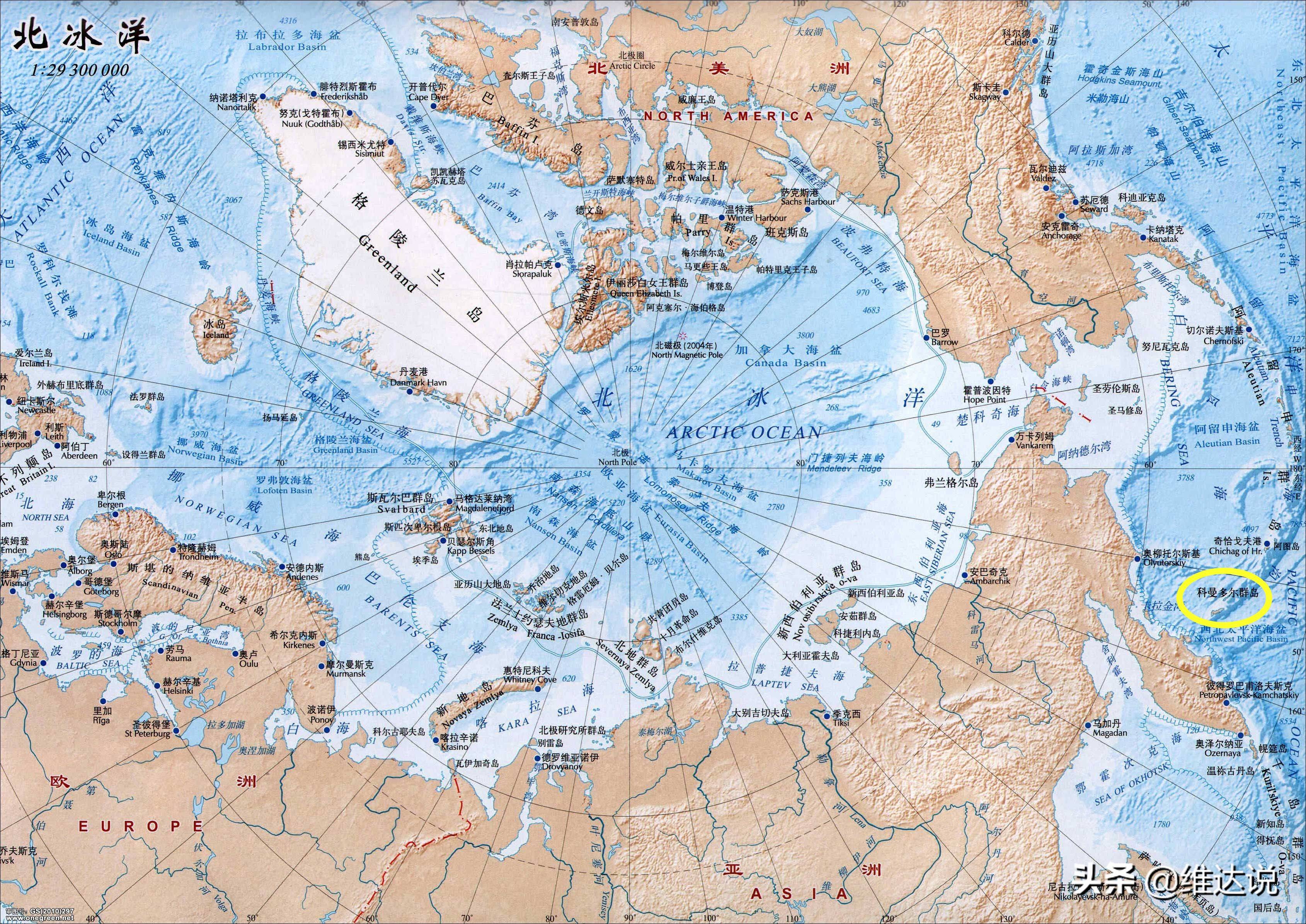 科曼多尔群岛白令海的出海口俄罗斯掌控北极航道的交通隘口
