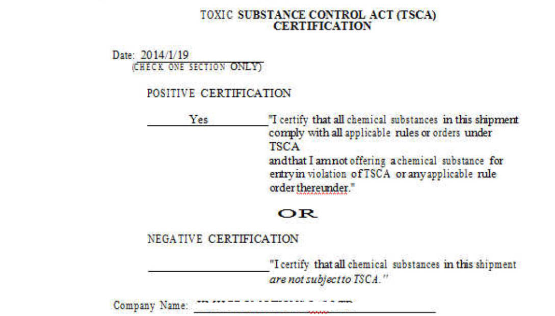 offering,livelihood shipmentor negative certification-1and that i am not offering a