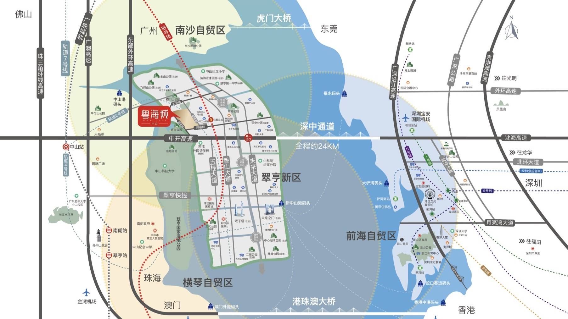 水休闲商街,购物公园,海湾风情街,滨海公寓酒店,海港商业广场等等这些