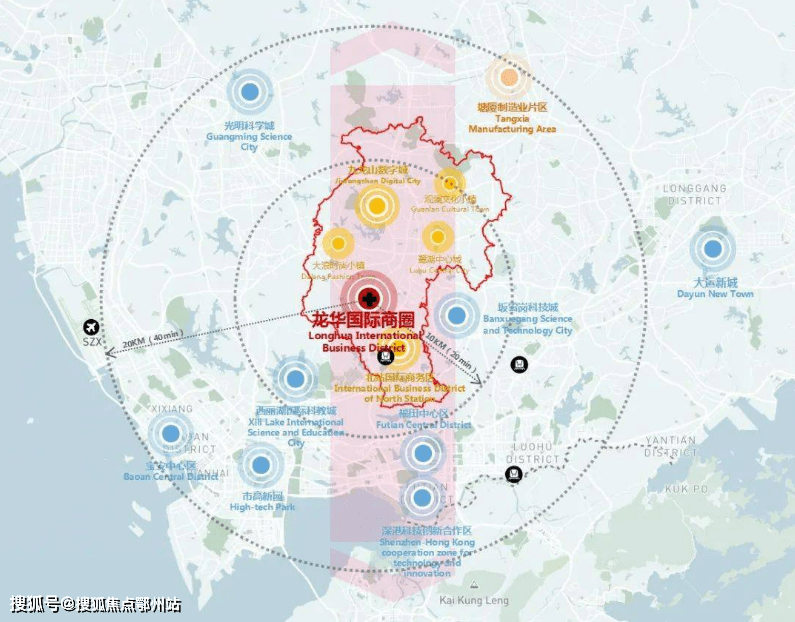 十四五规划中提出,要重点打造一个产值超500亿的龙华国际商圈,成为