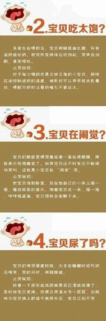 家长|Ta到底怎么了？教你分辨宝宝的13种哭声宝宝为什么哭