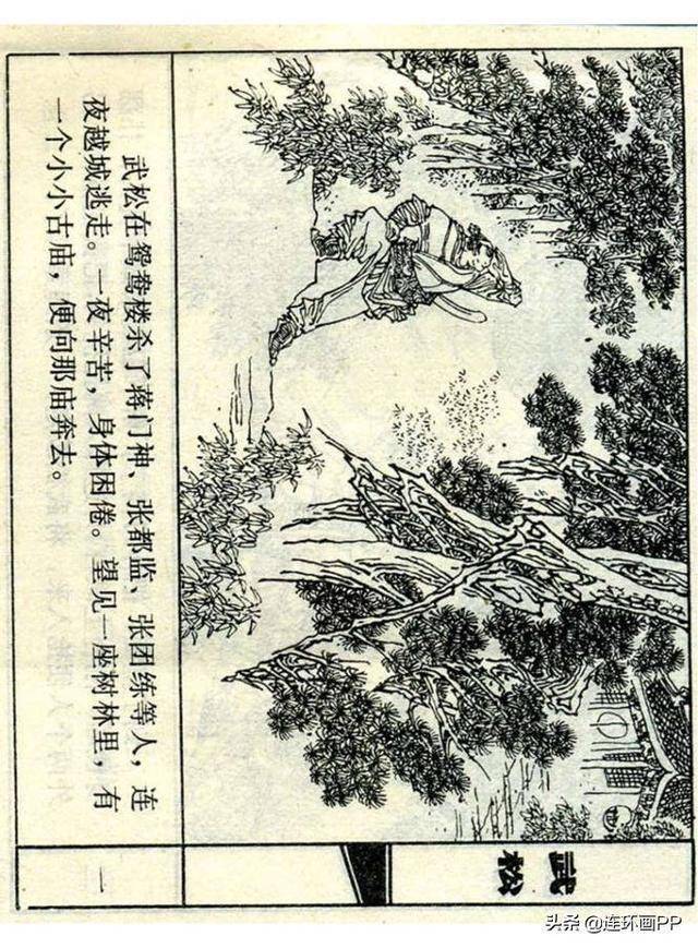 上美连环画《大闹蜈蚣岭》武松之五