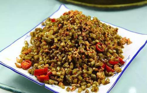 酸豆角炒肉末