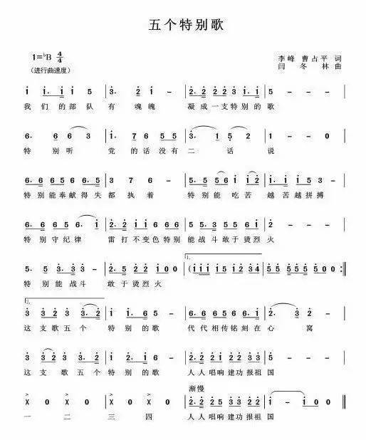 阅兵简谱_阅兵进行曲简谱(2)