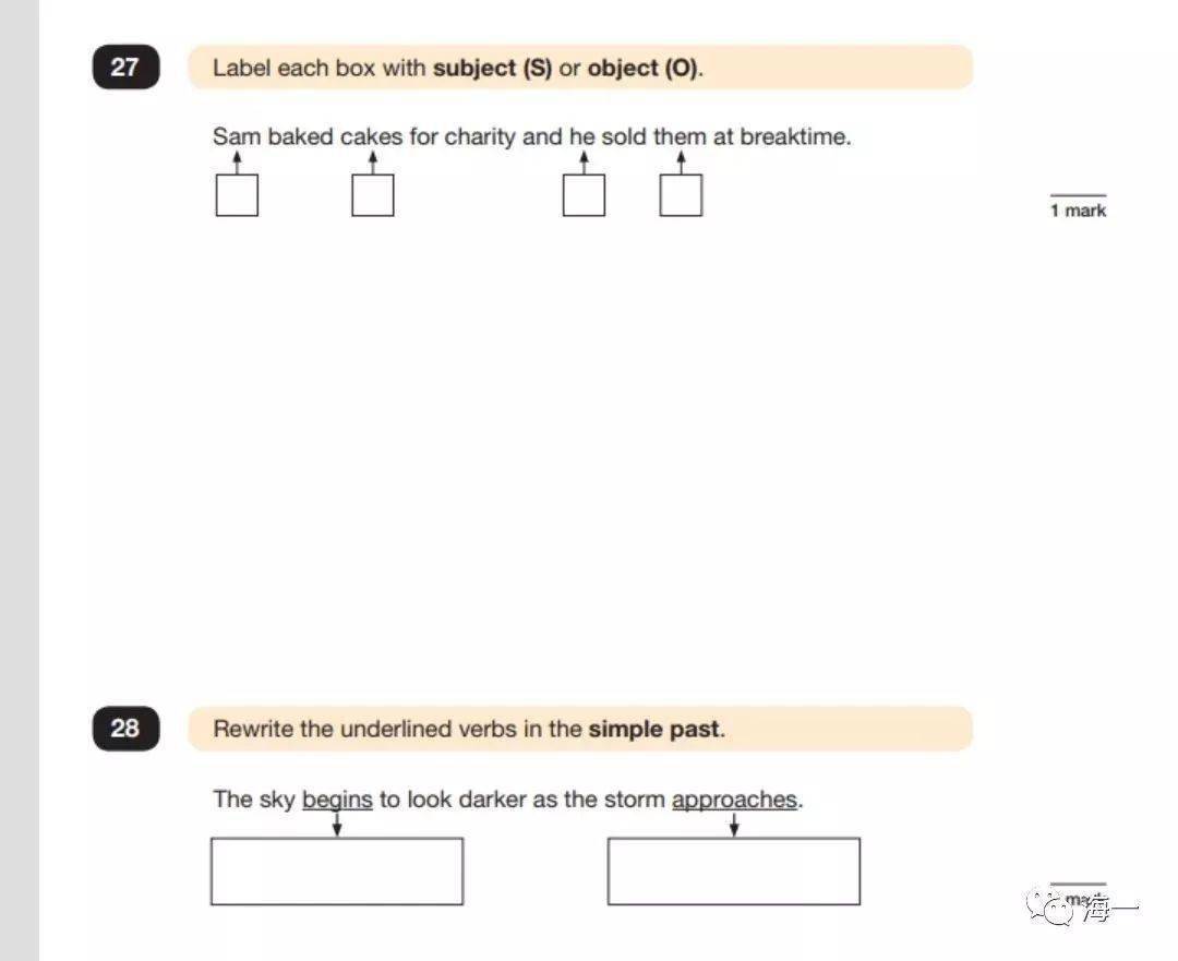 英国小学毕业英语语法和阅读试卷你也来做做？