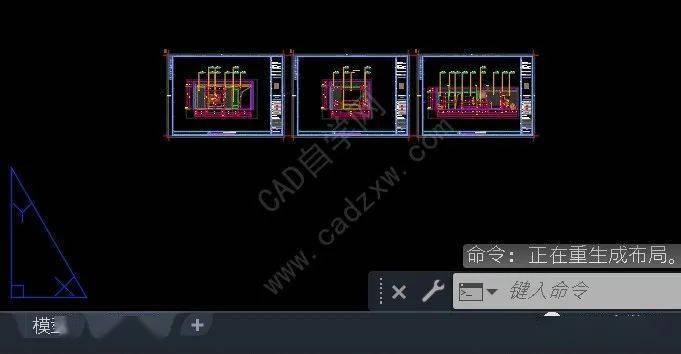 一键批量拆分cad布局中多个图纸