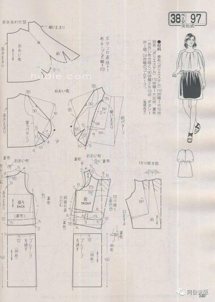 连衣裙裁剪图(1)