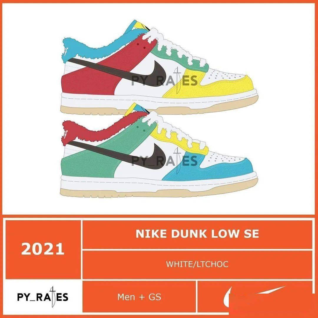 每日鞋讯 | nike dunk low「free 99」系列渲染照曝光