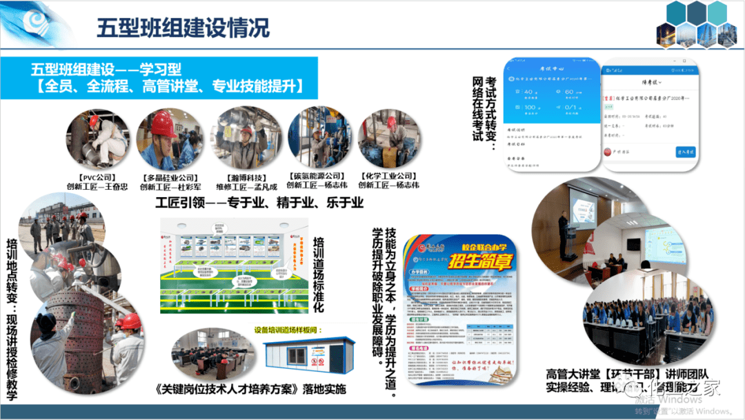 鄂尔多斯集团调研组深入化工事业部调研指导五型班组建设情况