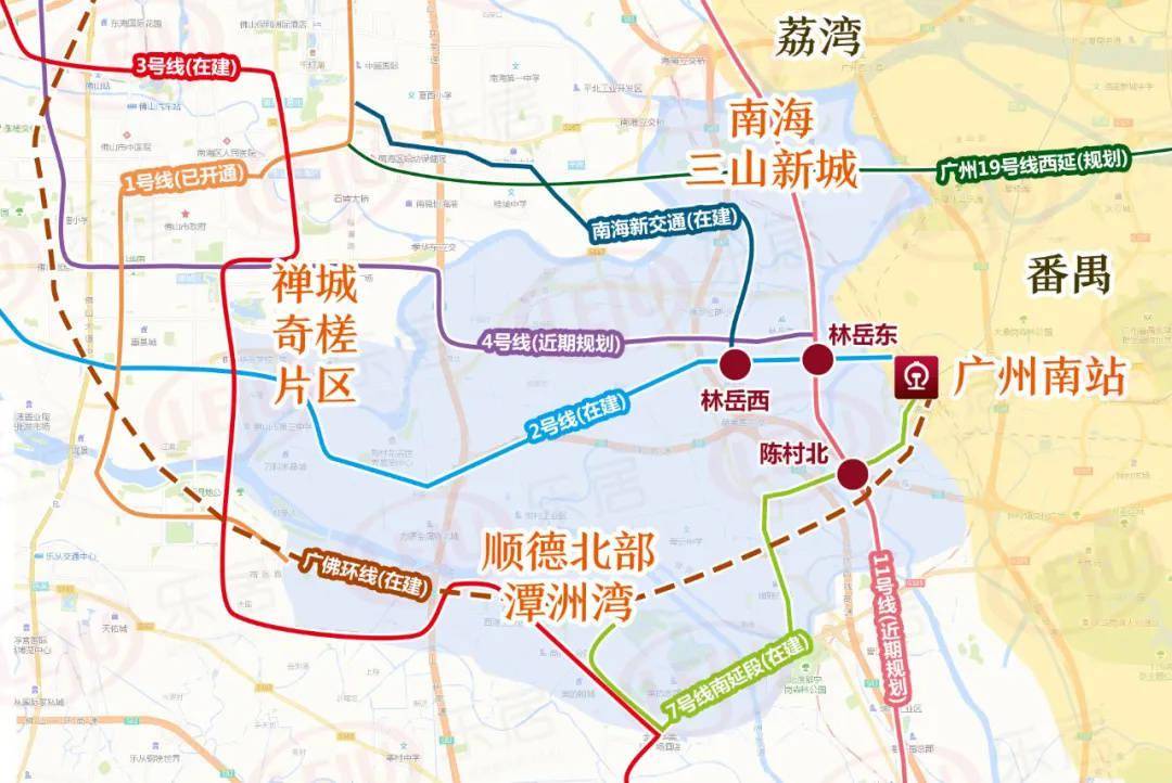 7轨交汇6所新校佛山三龙湾价值爆发房价地图来了