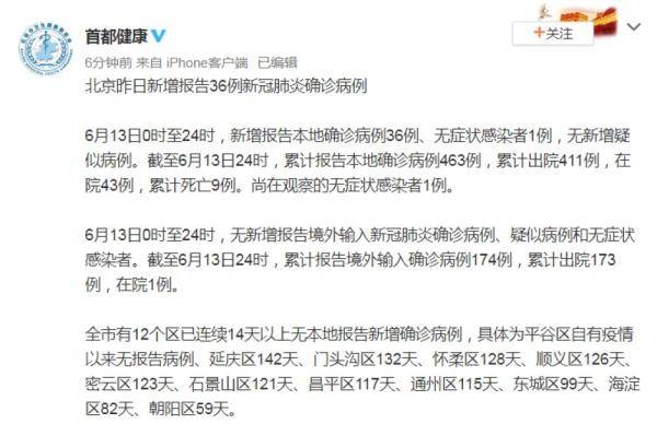 【北京新增报告2例无症状感染者
 /北京新增报告2例无症状感染者轨迹】