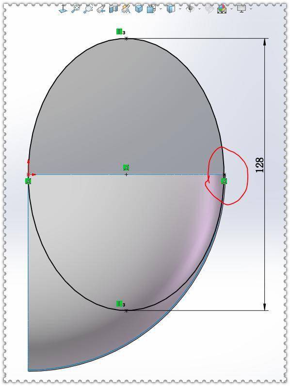 用solidworks画一个曲面「提手」,曲面质量还有待改进