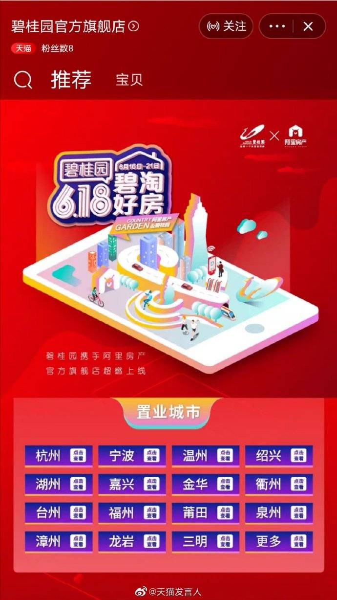 套均补贴16万，碧桂园上天猫卖房或影响房价