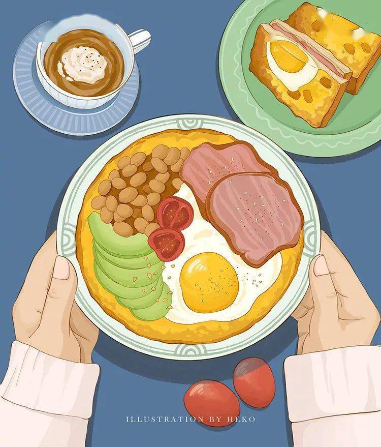 插画| 美式的食物简绘画,有内味儿?