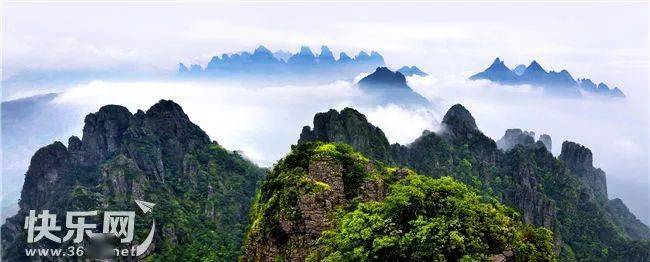 高峰林立,风景超美 (图片来自快乐网网友@小息) 北帝山位于贵港市平南