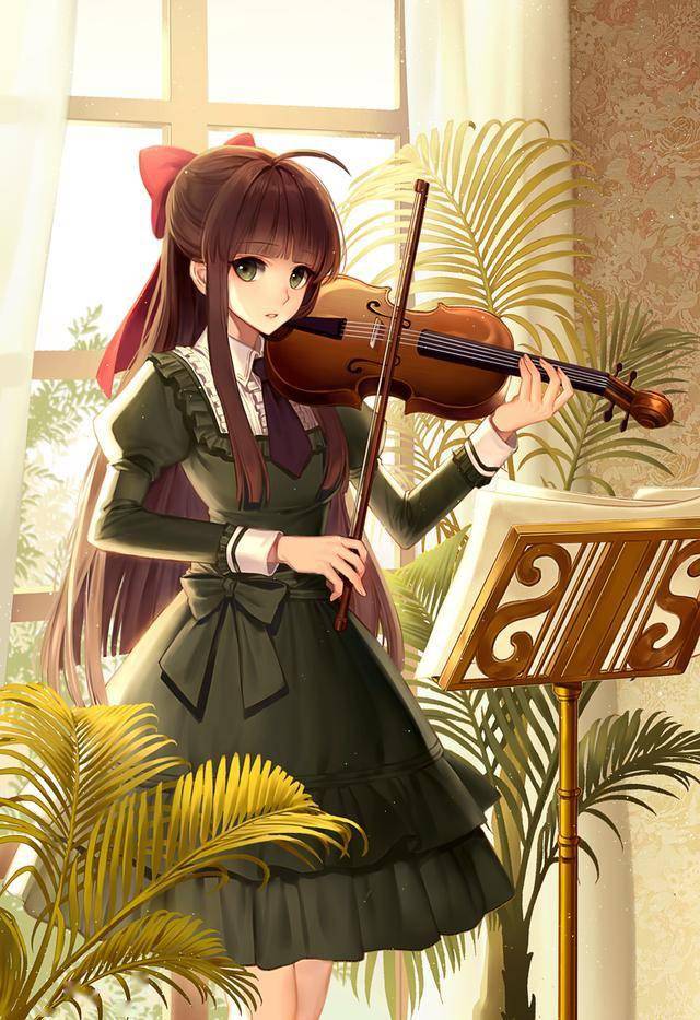 当少女拿起小提琴,音乐和人都很美