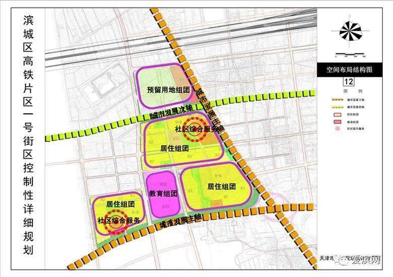 滨城区高铁片区一号街区控制性规划公示!