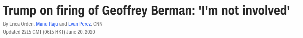 亲信|?曾调查起诉多名特朗普亲信 纽约检察官“被辞职”