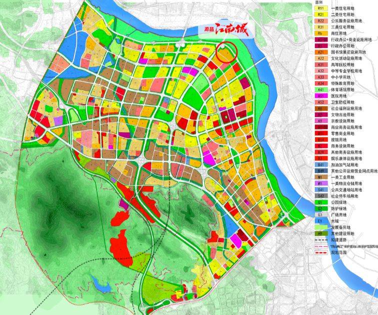 江南新区用地规划图