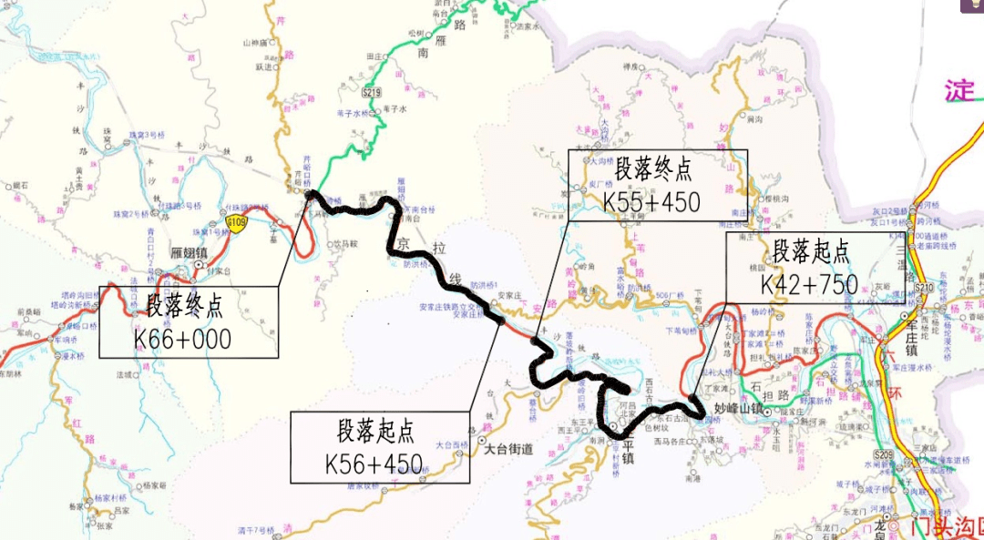 109,234国道大修工程预计9月底完工 京西门头沟 今天