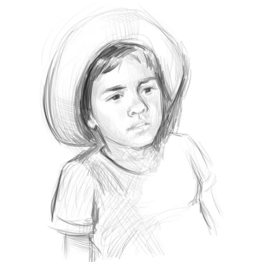 没想到吧用电脑也能画出素描的笔触感美术生福音