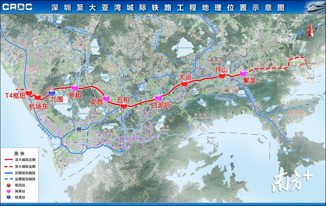 深大城际:拟设13座车站//三份公示首次曝光了深大,深汕,深惠城际线路