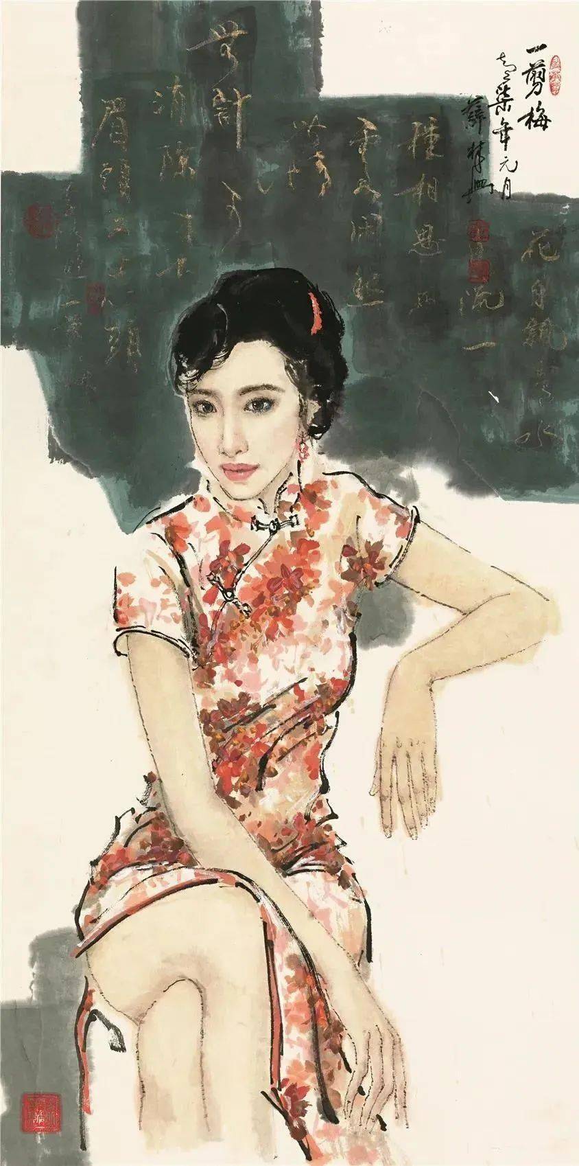 这波水墨美女,人见人爱!每一个人物都具有东方诗意化和现代美感