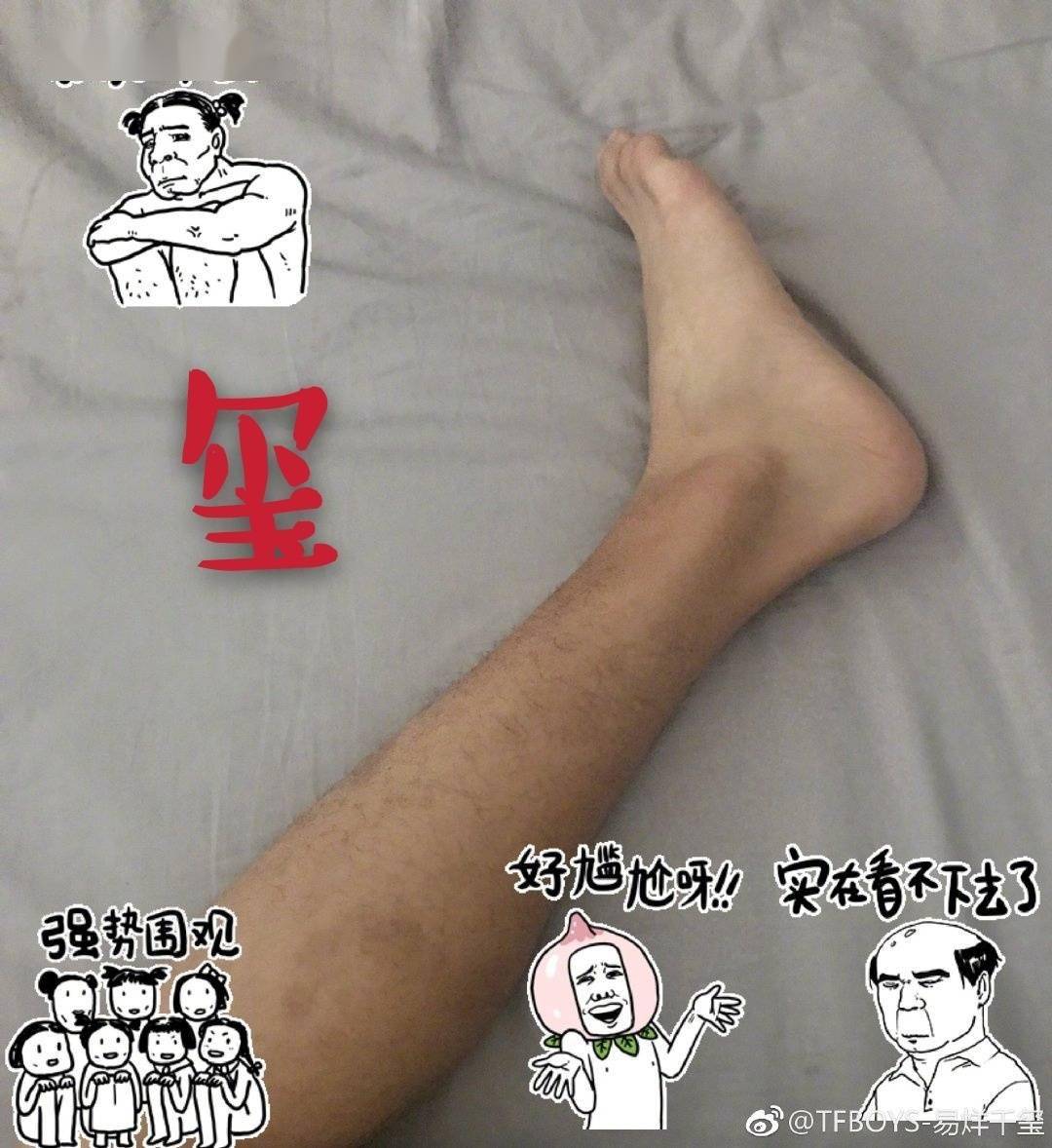 tfboys粉丝拔腿毛图照合集,莫名可爱的团魂来袭