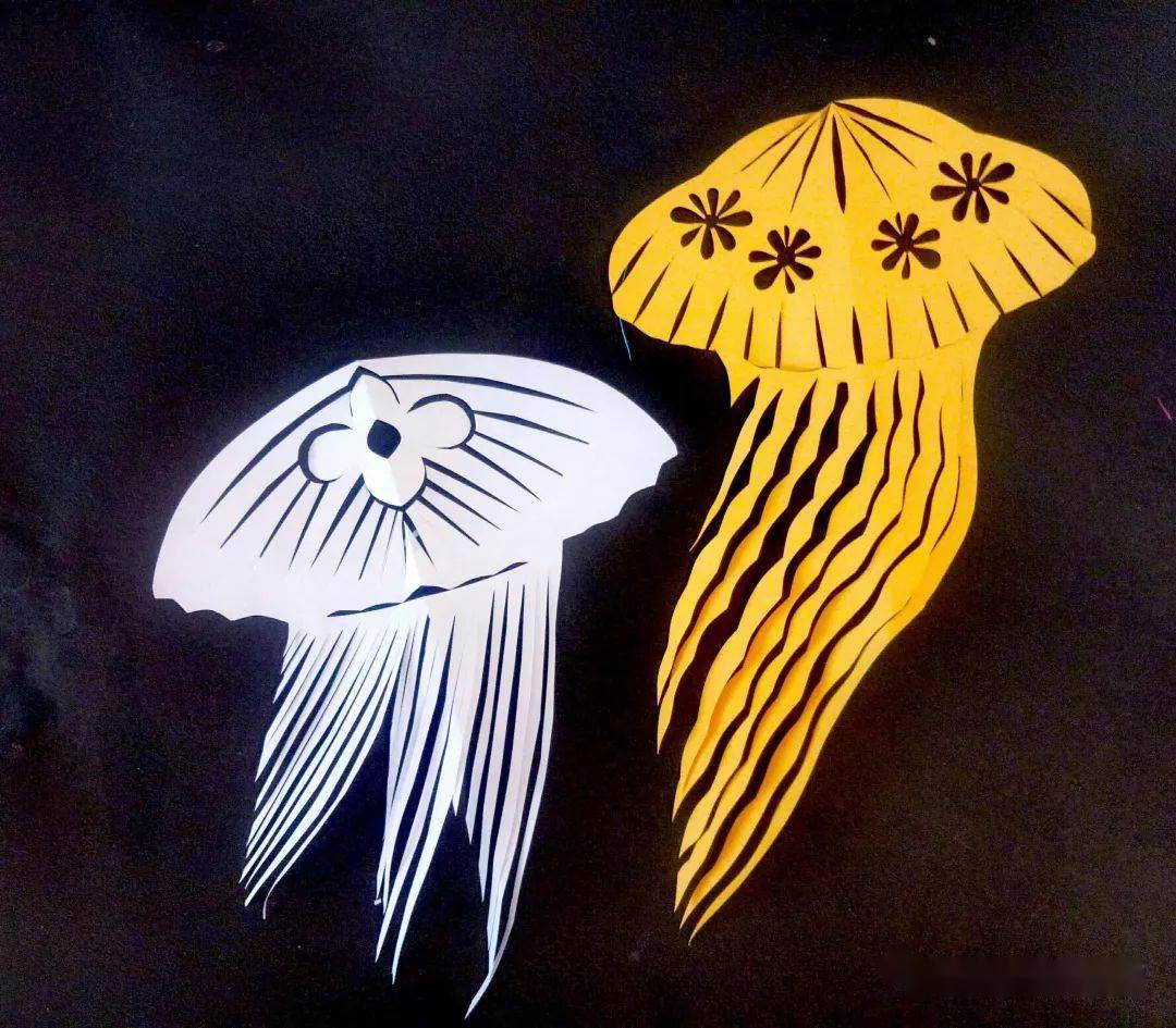 【零基础学剪纸】水母——秦慧老师脱稿剪纸教程(22)