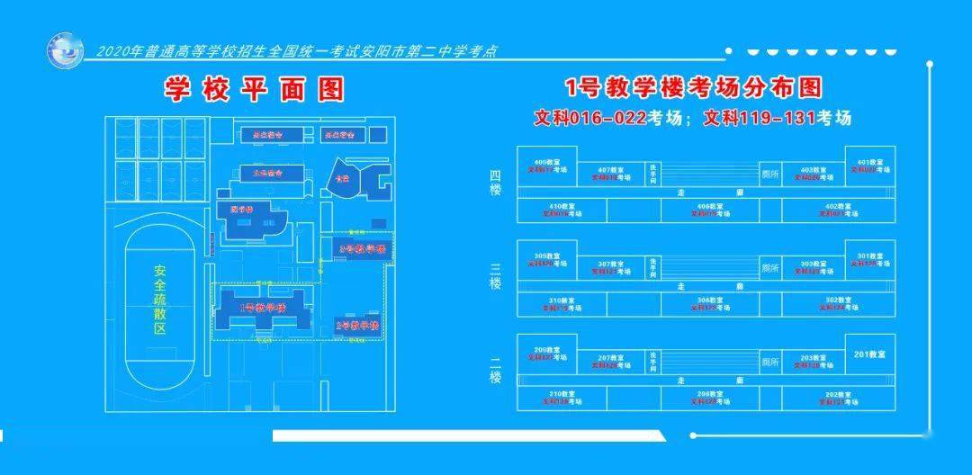 安阳市二中考场示意图