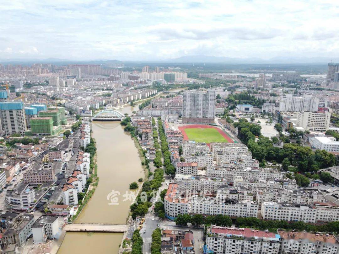 宣城这座古桥抗住洪水,重出水面!多图航拍对比!