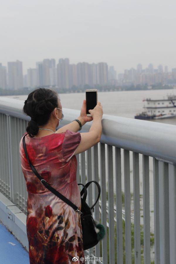 水情|市民上长江二桥观看水情 | 图集
