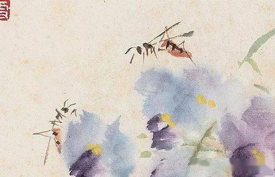 王雪涛大师画昆虫的秘笈——蜂,蜻蜓