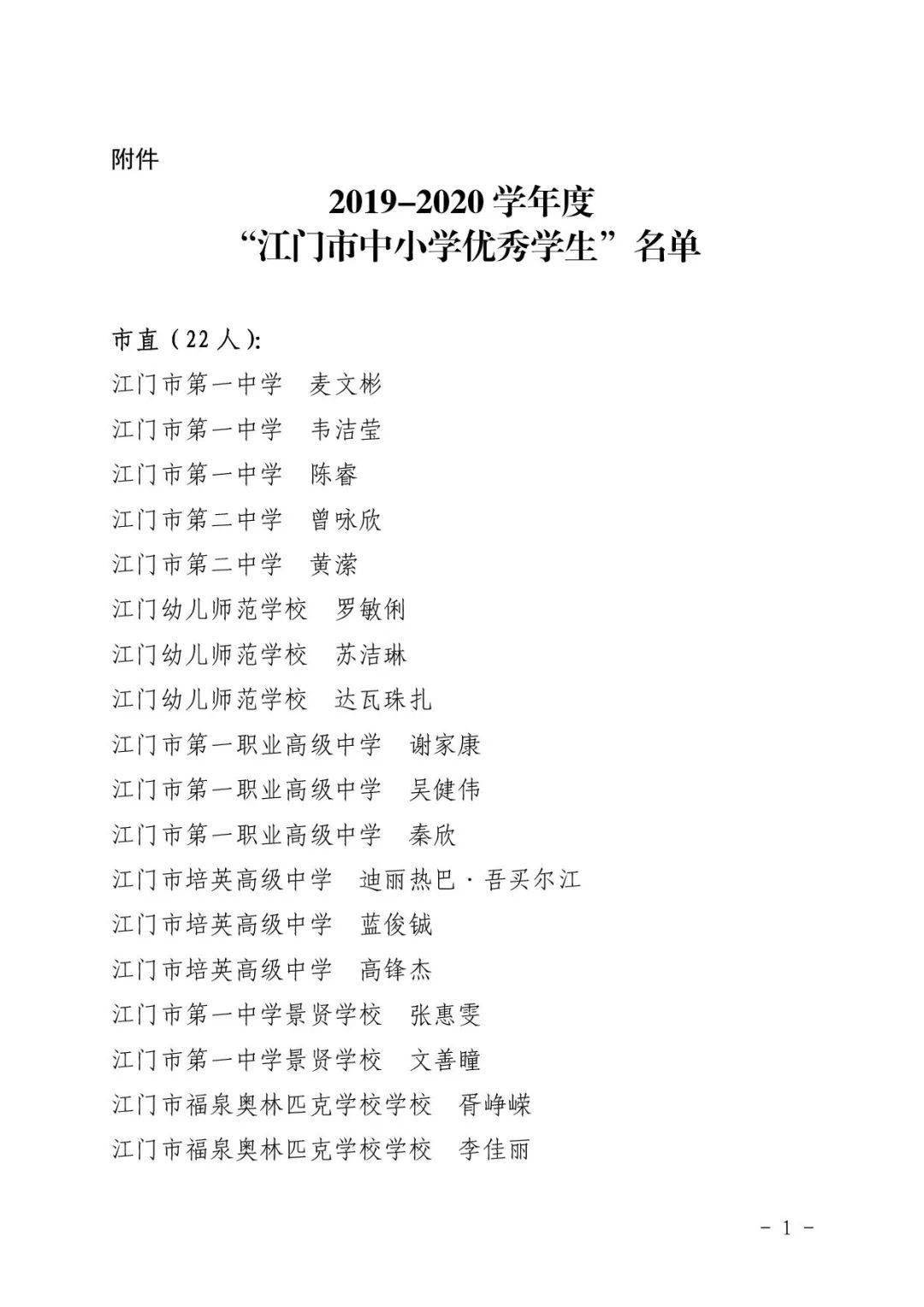 2020江门市初中排名_江门司法行政2020年度榜单出炉啦!大家都来看看(2)