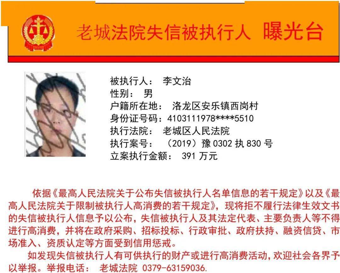 最新一批“老赖”名单曝光！附照片、家庭住址…